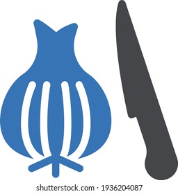 Zwiebelmesser, Vektorsymbol