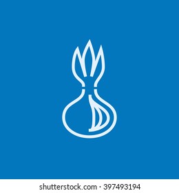 Onion line icon.