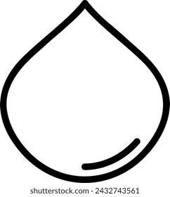 Icono de línea de cebolla ilustración vectorial