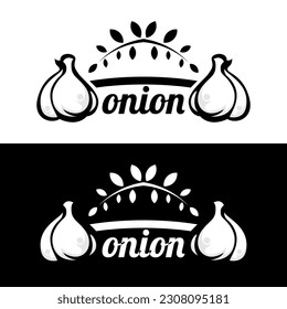 onion logo design vector template 