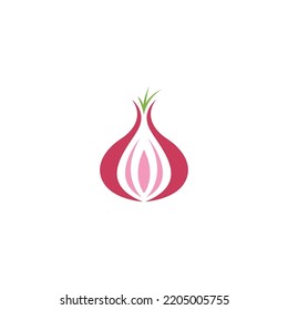 Onion logo icon design illustration template