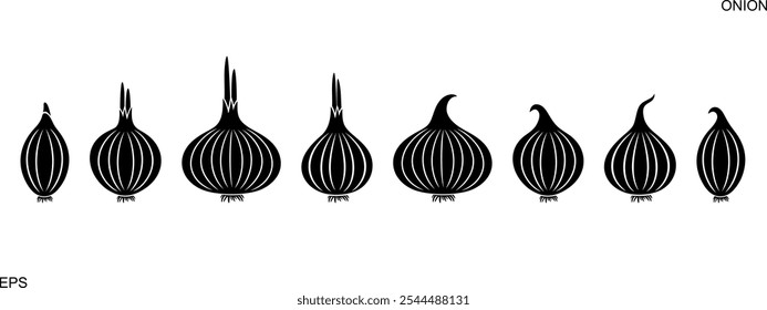 Logotipo da cebola. Cebola isolada sobre fundo branco