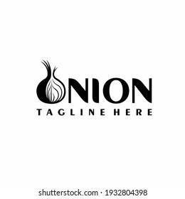 onion logo with lettering concept
