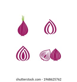 Onion on white background vector design