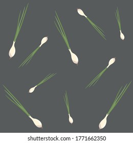 Onion pattern, onion vector illustration