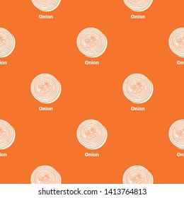 Onion pattern vector orange for any web design best