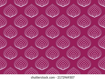 Onion pattern wallpaper. Onion icon vector.