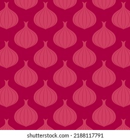 Onion pattern wallpaper. Onion icon vector.