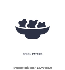 onion patties icon. Simple element illustration from culture concept. onion patties editable symbol design on white background. Can be use for web and mobile.