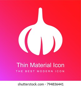 Onion red and pink gradient material white icon minimal design