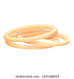 Onion rings icon. Cartoon of onion rings vector icon for web design isolated on white background