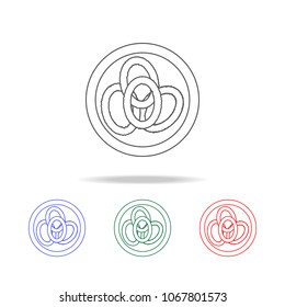 Onion rings icon. Elements of fast food multi colored line icons. Premium quality graphic design icon. Simple icon for websites, web design, mobile app, info graphics on white background
