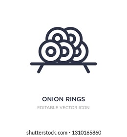 onion rings icon on white background. Simple element illustration from Food concept. onion rings icon symbol design.