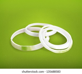 Onion rings vector