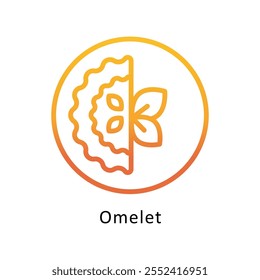 Ícone de contorno de Gradiente de Vetor de Anéis de Cebola. Arquivo Eps10