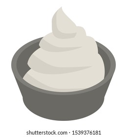 Onion sauce icon. Isometric of onion sauce vector icon for web design isolated on white background