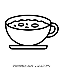 onion soup icon on white background vector
Vector icon french food