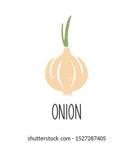 Onion symbol isolated on transparent background. Filled icon. Colorful pictogram original design. Can be used for infographics, identity or decoration. Vector illustration