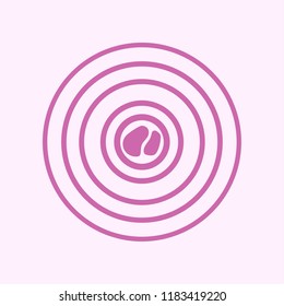 Onion symbol vector. logo.