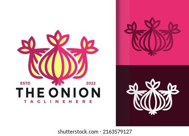 Plantilla Vagetable de diseño de logotipo de cebolla