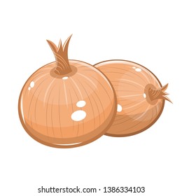 Onion vector design illustration isolated on white background