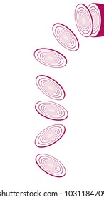 Onion vector. free space for text wallpaper. background.