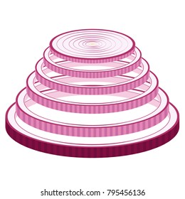 onion vector. free space for text.