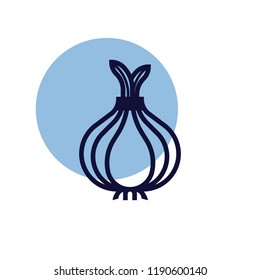 Onion vector icon