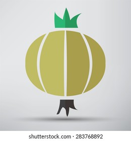Onion vector icon
