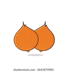 Onion. onion vector illustration. onion cartoon