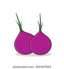 Onion. onion vector illustration. onion cartoon