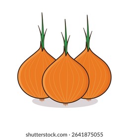 Onion. onion vector illustration. onion cartoon