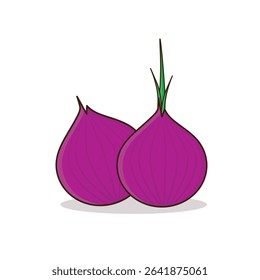 Onion. onion vector illustration. onion cartoon