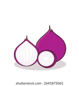 Onion. onion vector illustration. onion cartoon