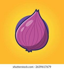 Onion Vector Illustration Cute Cartoonish Design