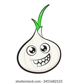 Onion Vector Illustration, Icon and Graphic Design