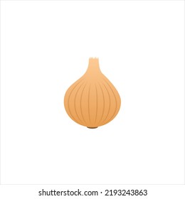 ilustración vectorial de cebolla en un fondo aislado blanco. concepto vegetal