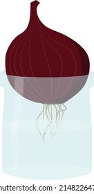 Onion vector isolated vector illustration