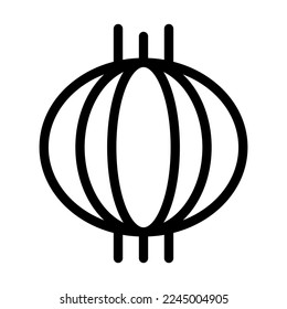 Onion Vector Line Icon Design