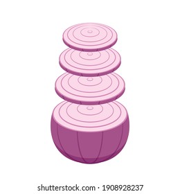 Onion vector. Onion logo design. Onion on white background.