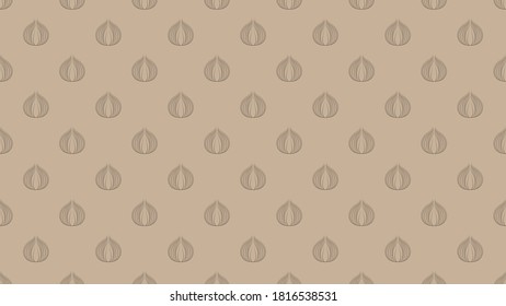 Onion vector. Onion pattern wallpaper. Onion doodle symbol. background.