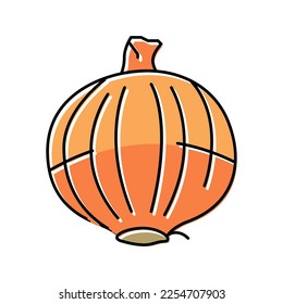 onion vegetable color icon vector. onion vegetable sign. isolated symbol illustration
