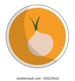 onion vegetable icon image vector illustration design 