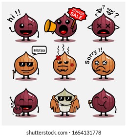 Onions icon with many expression, it can be use as a character too