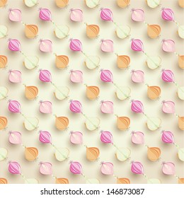 Onions Seamless Pattern - Vector EPS10 Illustration 