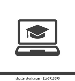 onlin learning icon vector image