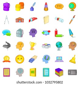 Online access icons set. Cartoon set of 36 online access vector icons for web isolated on white background