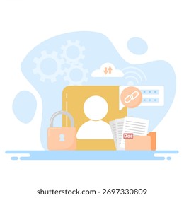 Concepto de Cuenta en línea y protección de datos