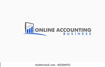 Online Accounting and Bookkeeping Logo