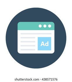 Online Ad Vector Icon